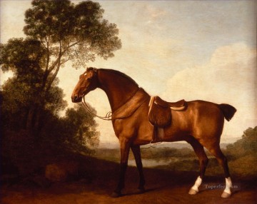 馬 Painting - ジョージ・スタッブスの「サドル・ベイ・ハンター」